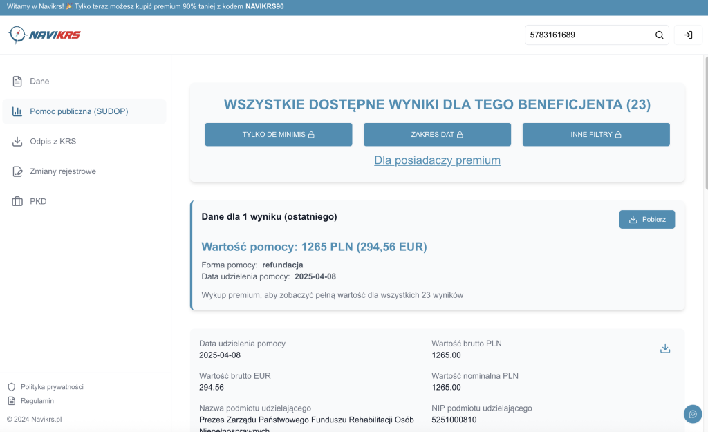 SUDOP navikrs.pl